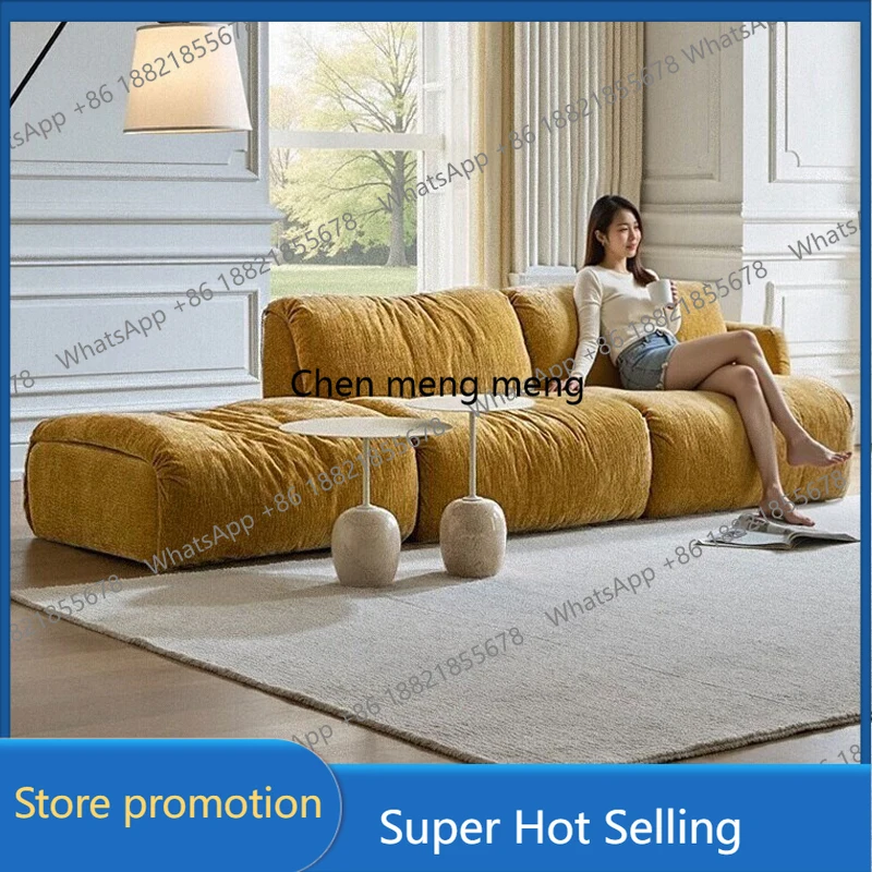 

D46 Design Puffs Living Room Sofas Individual Recliner Light Luxury Vintage Living Room Sofas Comfortable Muebles Home Furniture