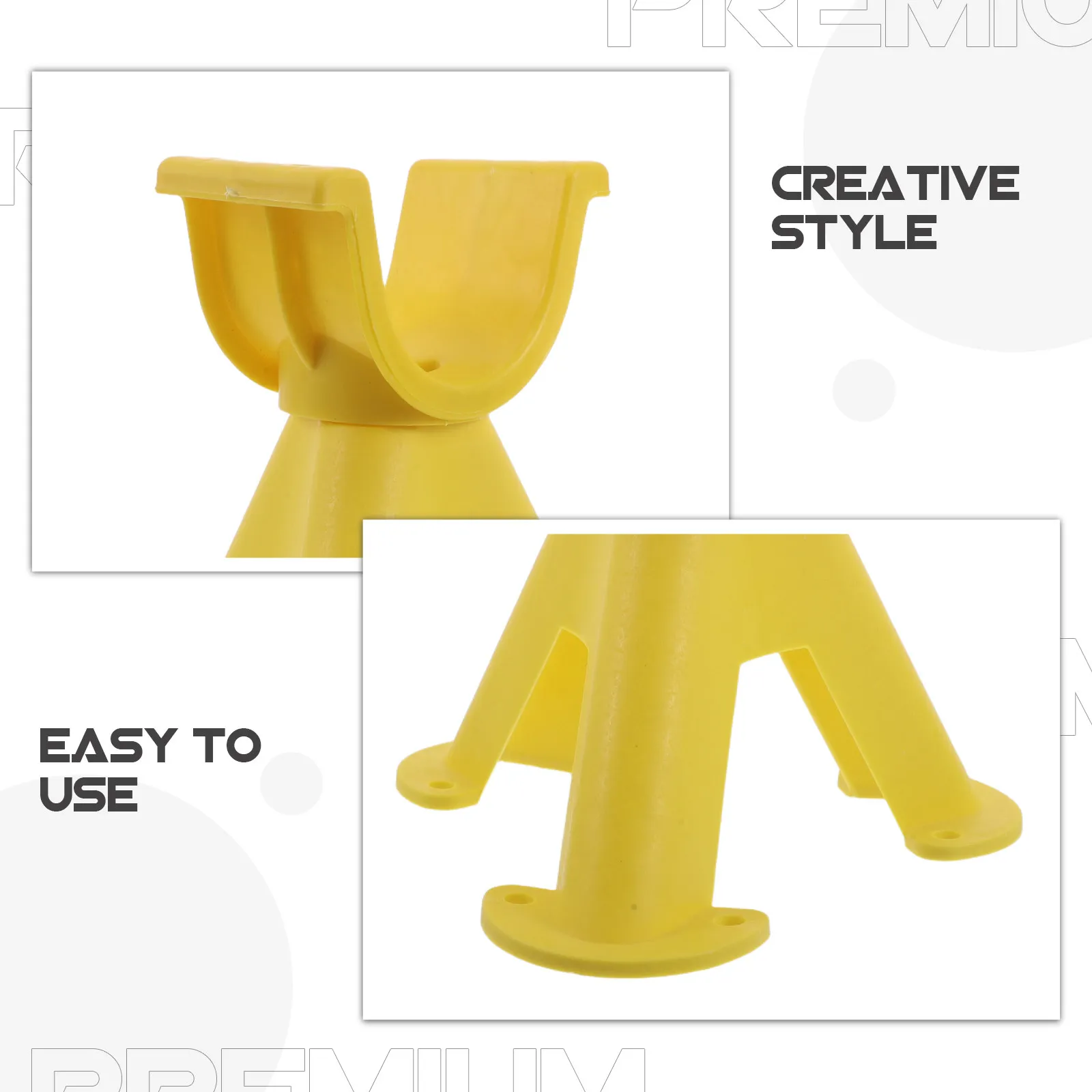 4Pcs PVC Cable Management Tripod Wire Holder Plastic Insulated Support Stable Outdoor Wire Organizer 8.3x7.9x7.9