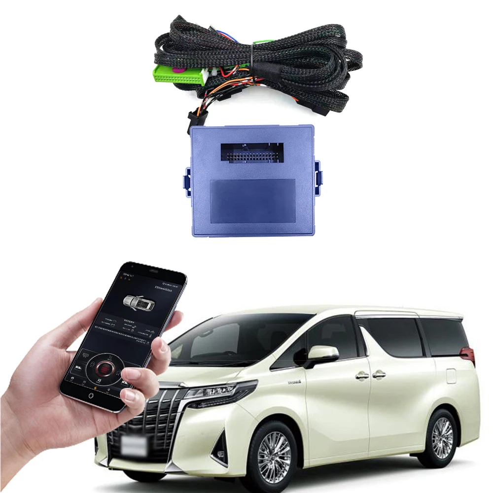 

For Toyota Alphard 2017-2021 Car Add Air Conditioner Remote Control Remote Start Stop by Mobilephone APP Use Original Remote Key