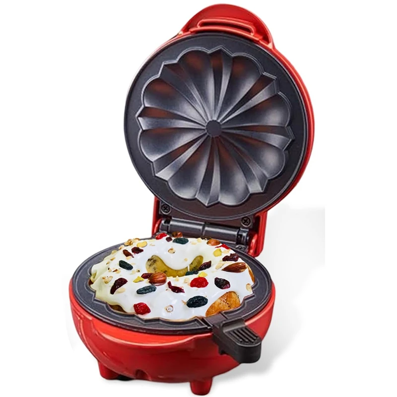 

M14K-Mini Cake Maker Household Breakfast Machine - Electric Non-Stick Cake Maker For Quick Breakfasts And Snacks US Plug