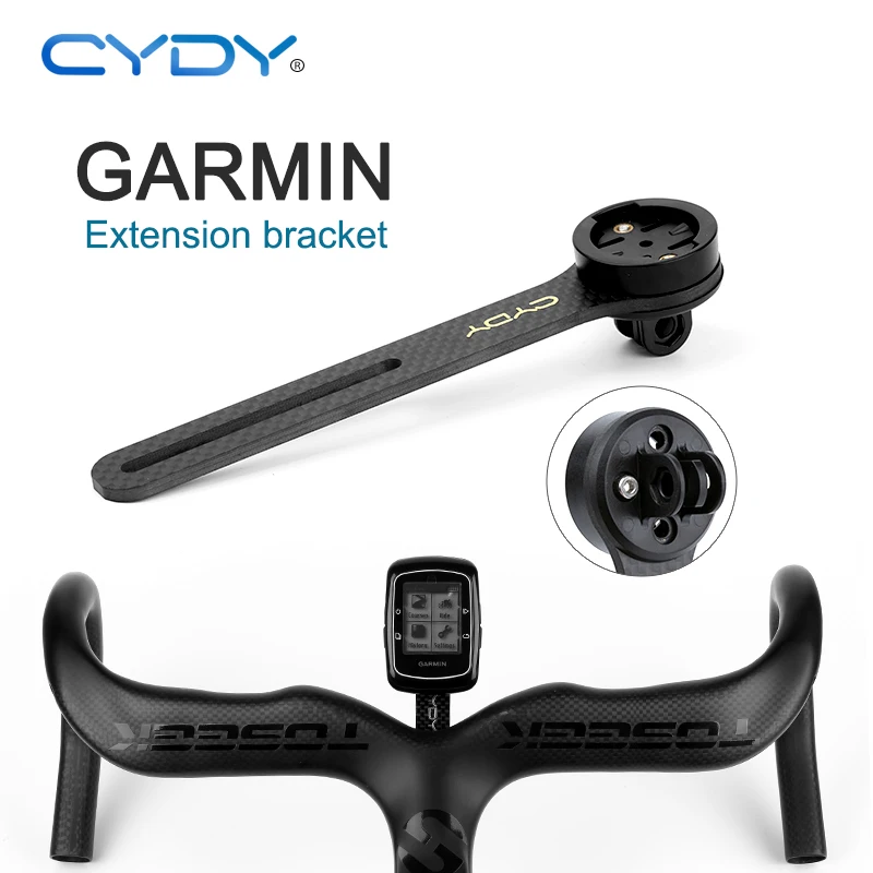 CYDY Carbon 3K Garmin Mount Edge 130 200 Road Bicycle Computer Holder Wahoo Bryton Rider 420 Cycling Bike light lamp Clip Camera