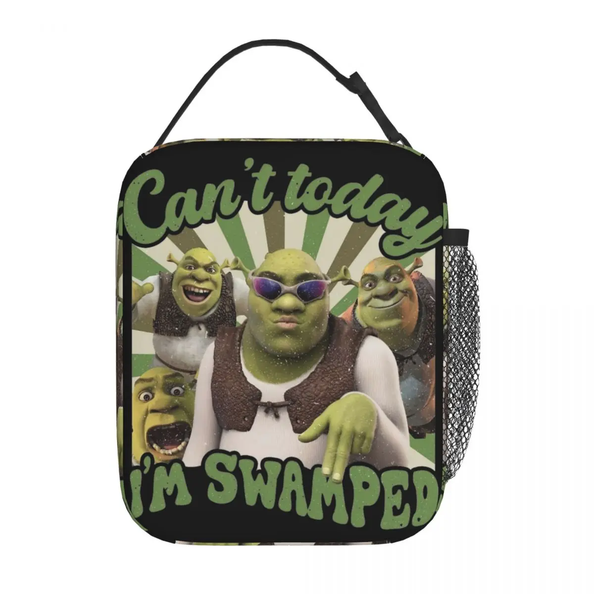 Lunch Box Vintage Shreks Can't Today I'm Swamped Accessories Food Box New Cooler Thermal Lunch Box For School