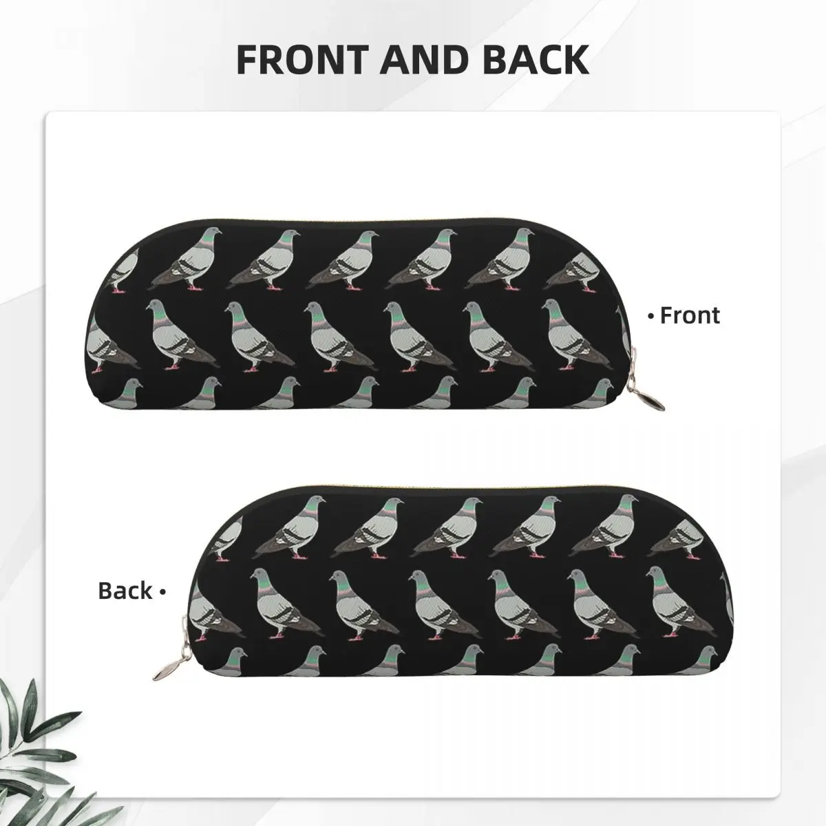 Pigeon Walk Astuccio per matite con sfondo nero Astuccio per matite Forniture per cancelleria Astuccio per penne di grande capacità Astuccio per matite per ragazzi e ragazze