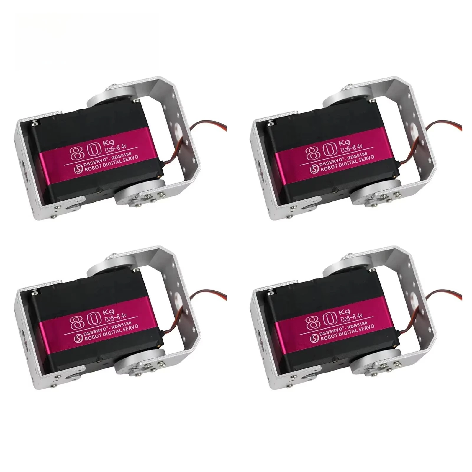 4 Sets RDS5180 80KG Digital Metal Gear RC Servo Motor 180 270 Degree Wide Angle 7.4V High Torque For 1 5 Robot Car DIY