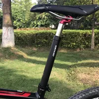 Zoom Mtb bicicleta suspensión tija de sillín amortiguador tija de sillín de bicicleta cuentagotas tubo de tope de choque de aluminio con cuña Adptper 27,2 31,6mm