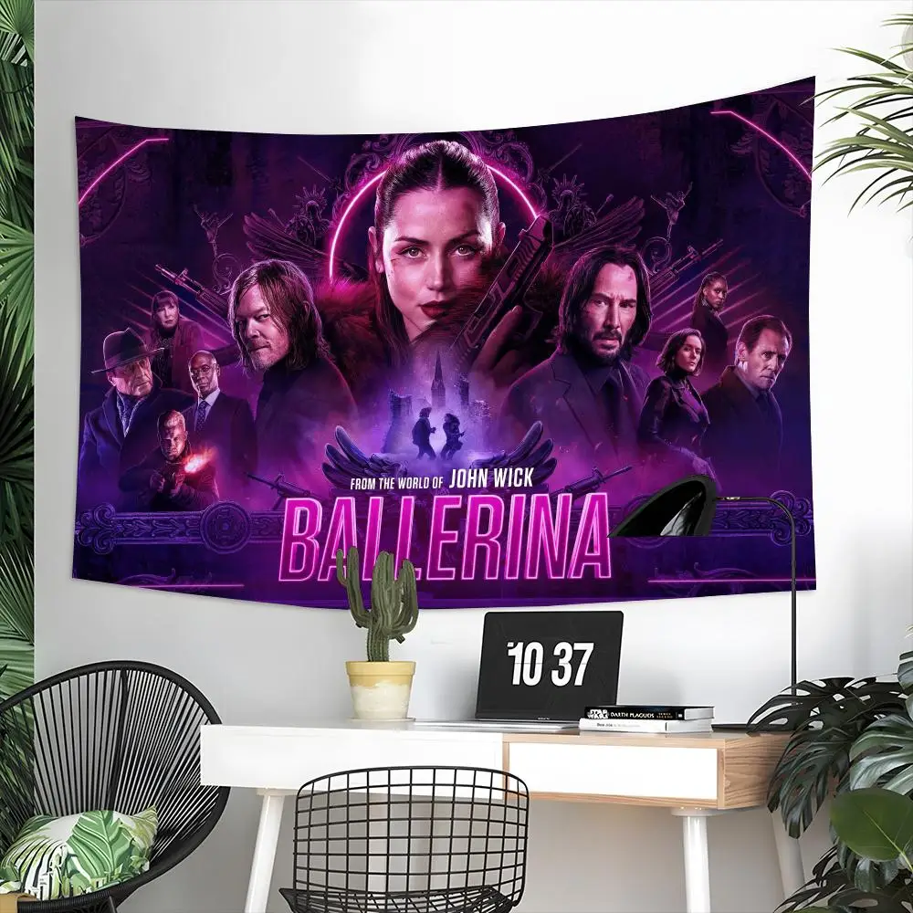 2025 Famous Ballerina Movie Tapestry Microfiber Tapestry Wall Hanging Decor for Bedroom Living Room Home Outdoor Festival