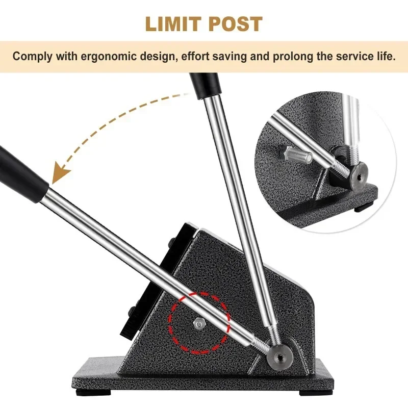 Manual Circle Paper Punch Cutter 25-75mm for Button Making