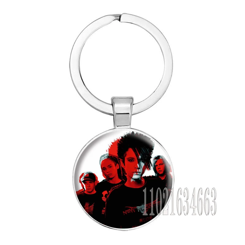 Popular Singer Bill Tom Kaulitz Keychain Tokio Hotel Music Band Keyring Bag Pendant Key ring Chains Fans Collect Friends Gifts