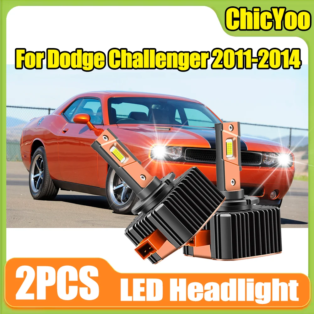 

2 шт. автомобильные ксеноновые лампы HID LED, 6000K белый свет, D1S, 30000 лм, Plug&Play, 120 Вт, для Dodge Challenger 2011-2014