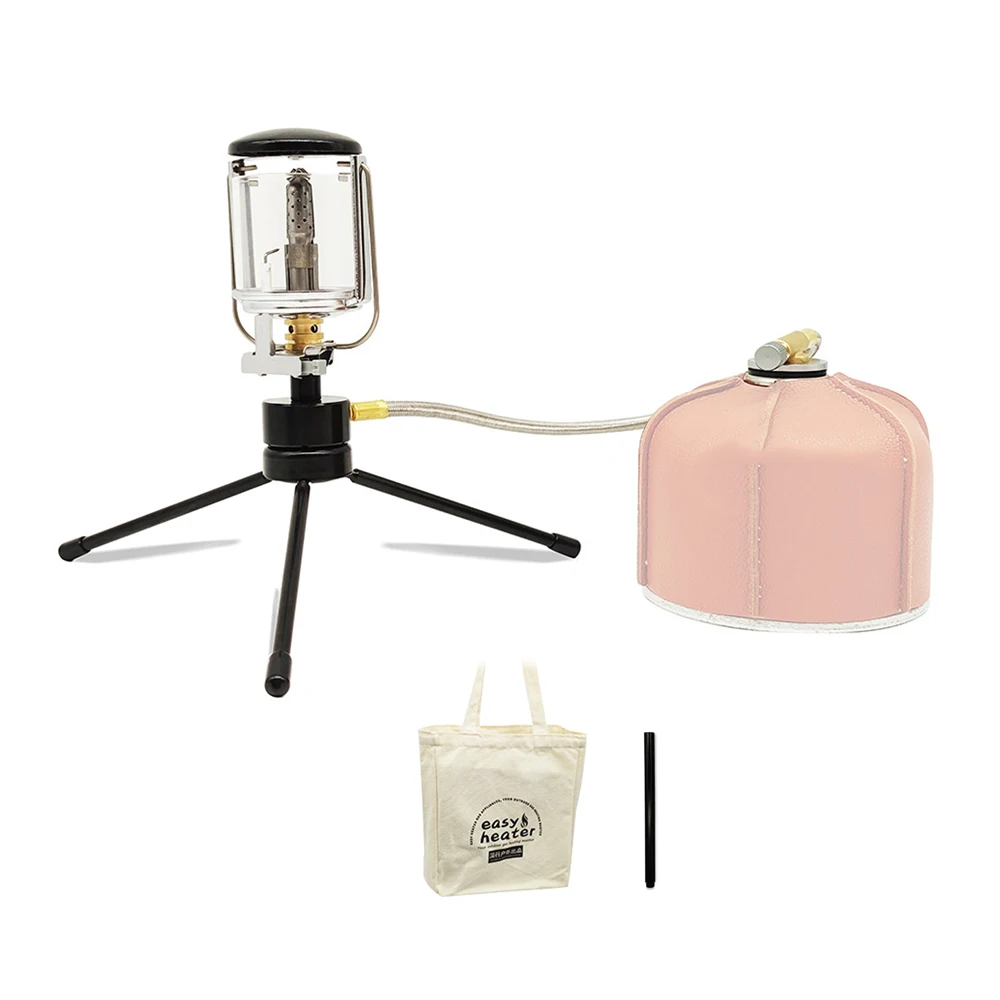 

Mini Portable Bright Camping Lantern Gas Light Outdoor Fishing Picnic Tent Lamp Garden Hung Glass Lamp with Tripod Tent Light