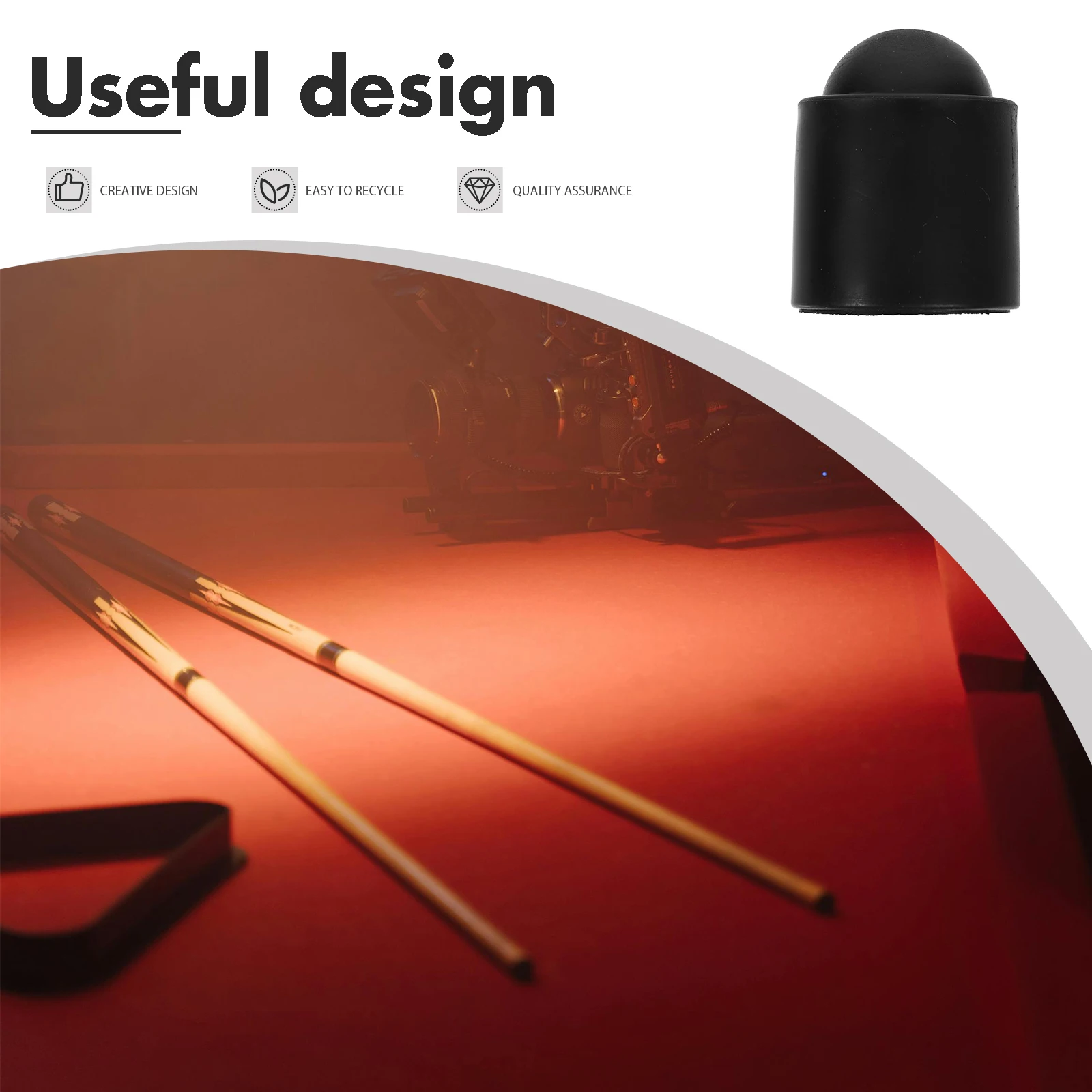 

Pool Cues End Covers Rod Tail Rubber Sleeve Snooker Rods Protective Parts Joint Protectors