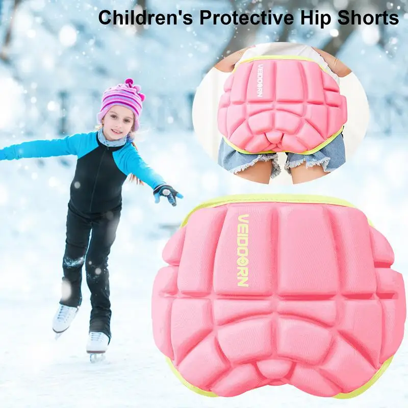 Kids Hip Pad Protector Kids Teens Hip Protector Pad Adjustable Kid Ski Hip Protection Pad for Hips Tailbone Unisex Ice Sports