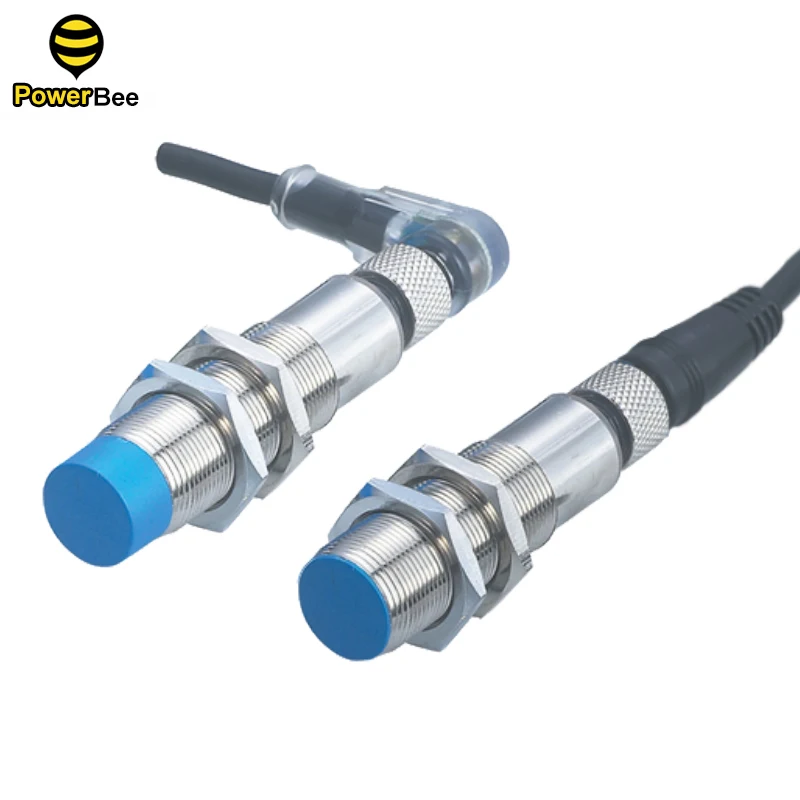 LJ18 Metal Sensor Sn: 5mm / 8mm AC DC PNP NPN NO NC NO+NC Inductive Proximity Switch Plug Type with 4-pin Plug Cable 2 Meters