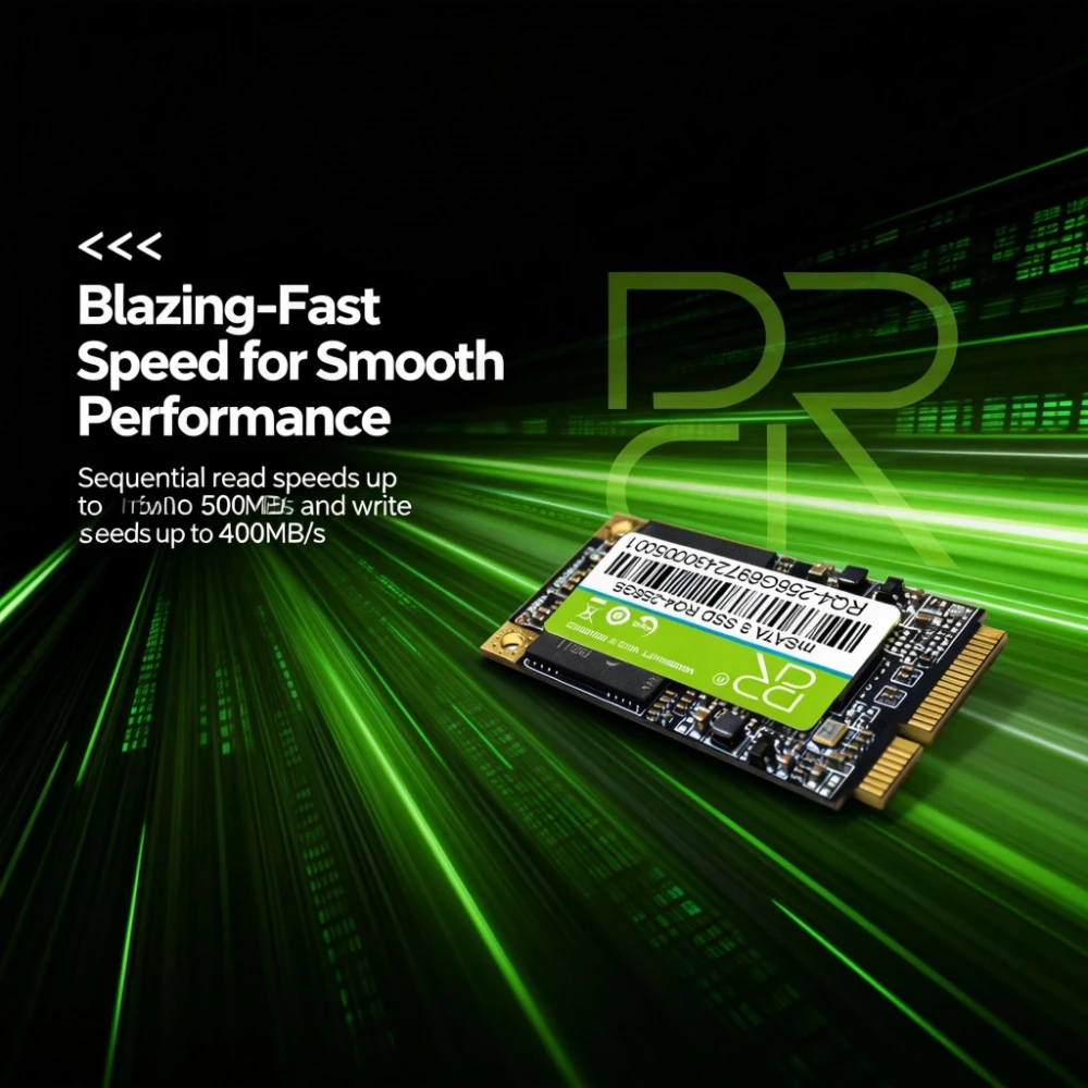 BR RQ4 mSATA SSD 128GB-1TB SATA III 6Gbps Up to 500MB/s Read 400MB/s Write 3D TLC/QLC for Laptop Ultrabook Mini PC