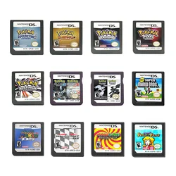 Video Game Console Card Game Series Cartridge Card White Gold Cards Pearl Cards Cassette Classic Game Card for 3DS/3DS NDSi/NDS