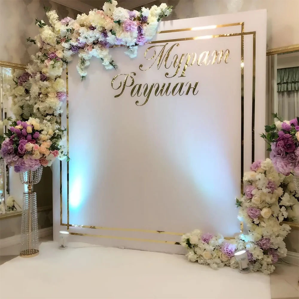 

Manufacturer Price Customized Acrylic Backdrop Stand Stage Decorations For Wedding Events Stage