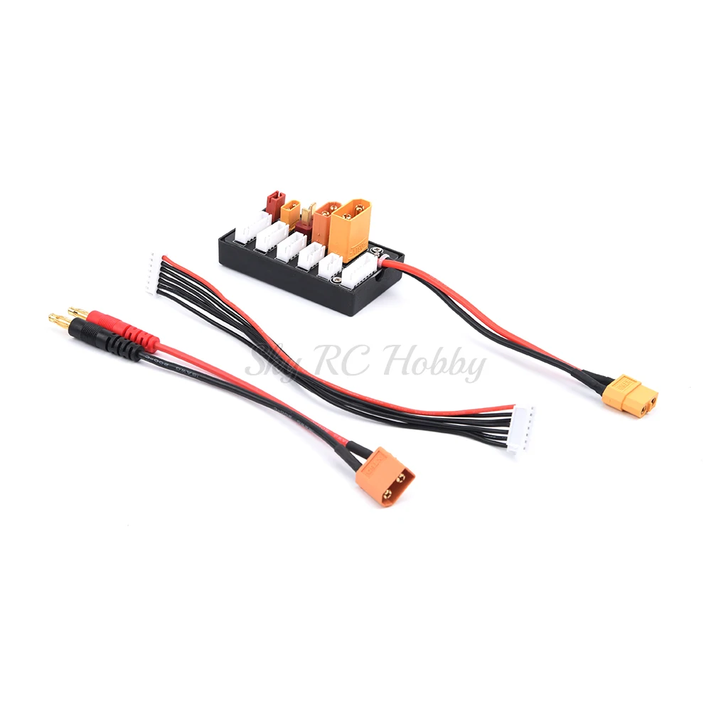 NEW XT30 XT60 XT90 JST T Connector Lipo Battery Charger Board 2-6S Parallel Balance Charging Board for Imax B6 B6AC IDST Q6 Lite