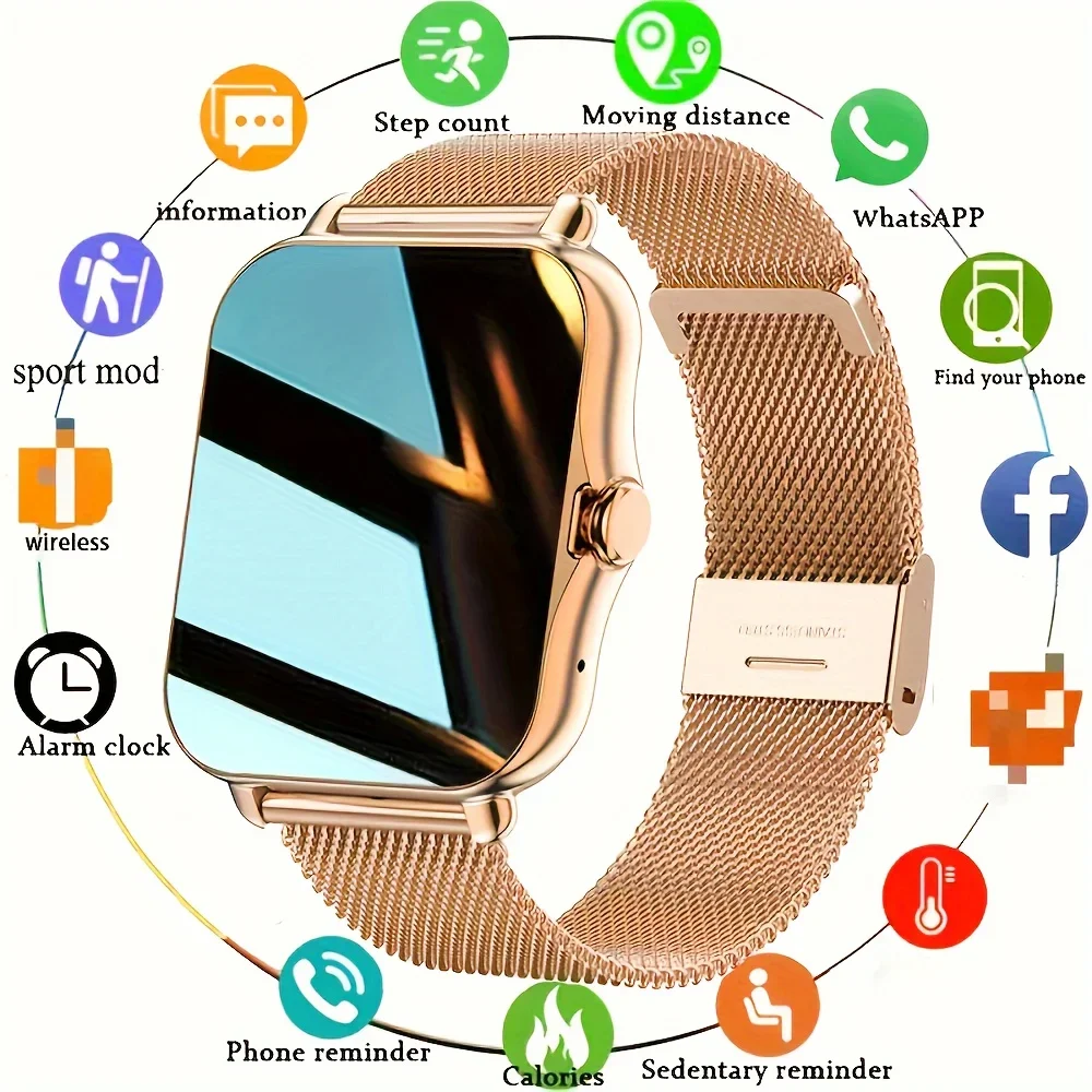 Hot Selling Touchscreen Smartwatch, Women's Fashion Watch,gift for Men and Women, Versatile and Suitable for Android and IPhone