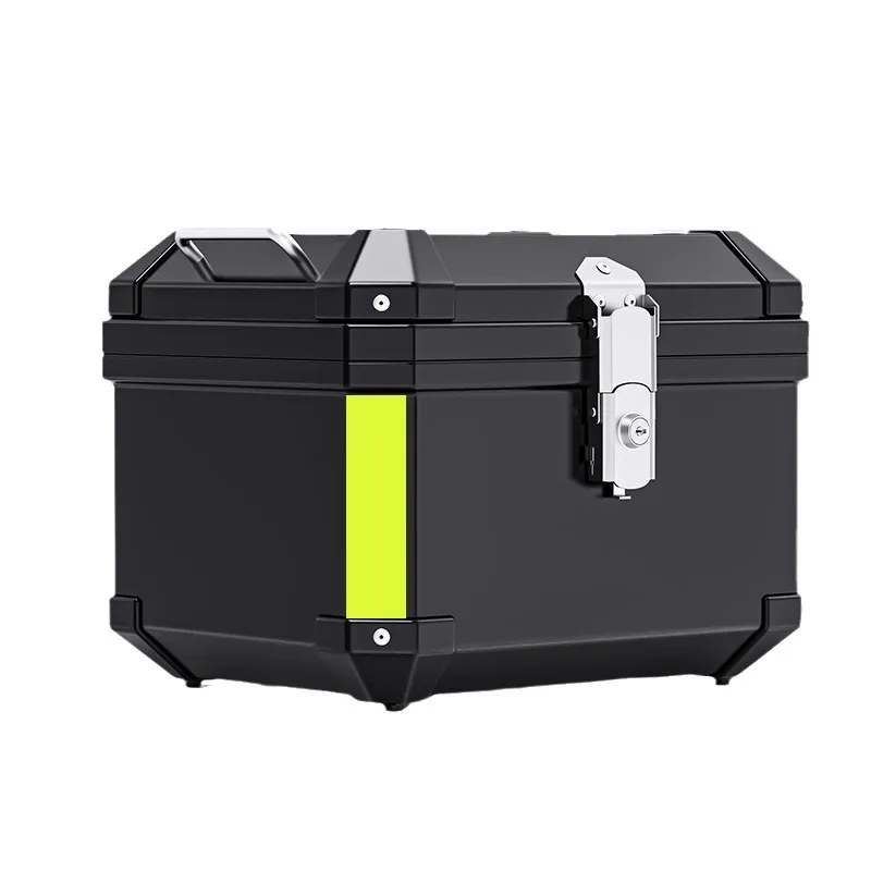 

45L Motorcycle Rear Top Box Scooter Luggage Storage Trunk Top Case Tour Tail Carrier Tool Box Universal Black UK