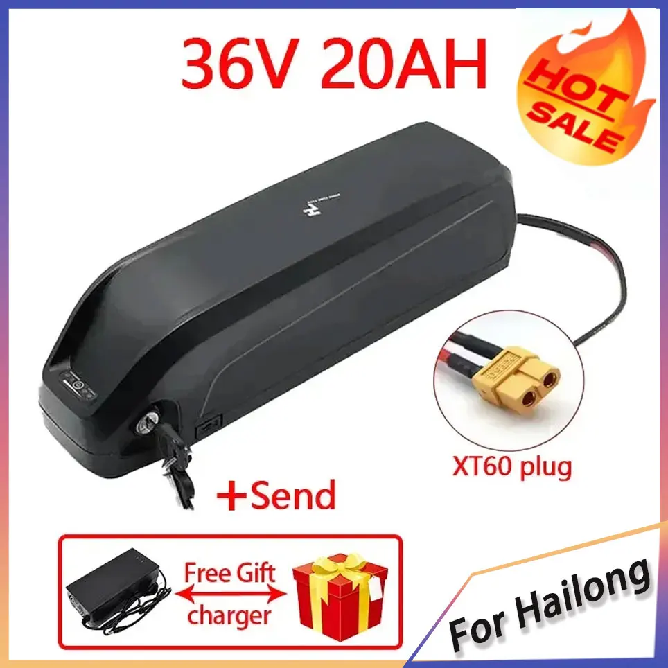 Hoge kwaliteit 48V Gloednieuwe Originele 20Ah 30Ah 40Ah voor Hailong Batterij voor Bafang BBS02 BBS03 BBSHD Motor + BMS Aanpasbare Plug