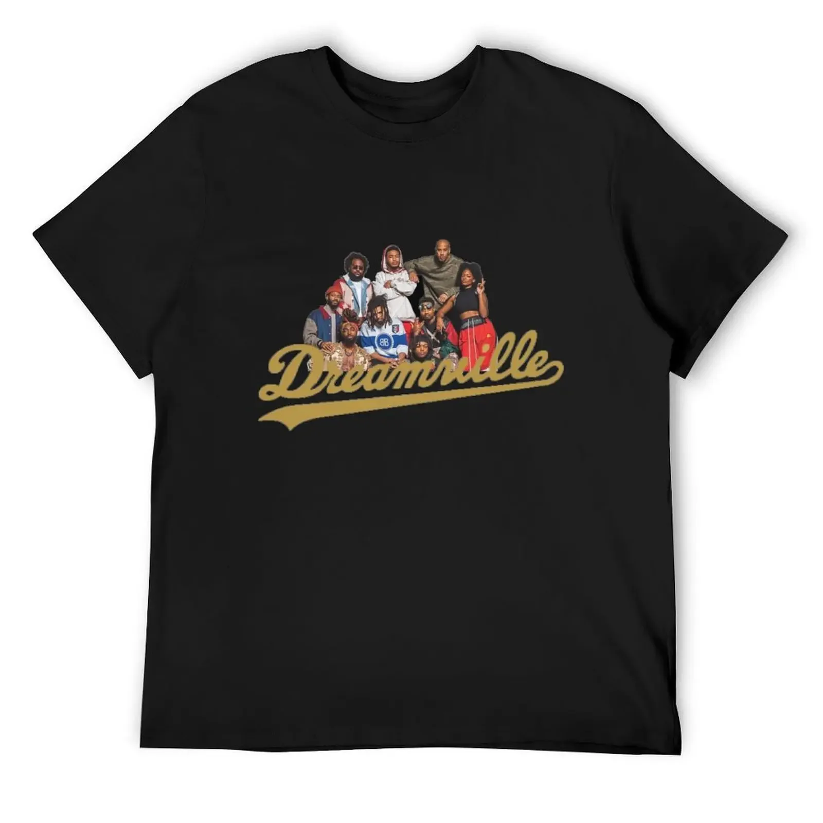 J Cole Dreamville Family T-Shirt Short sleeve tee Aesthetic clothing mens graphic t-shirts hip hop