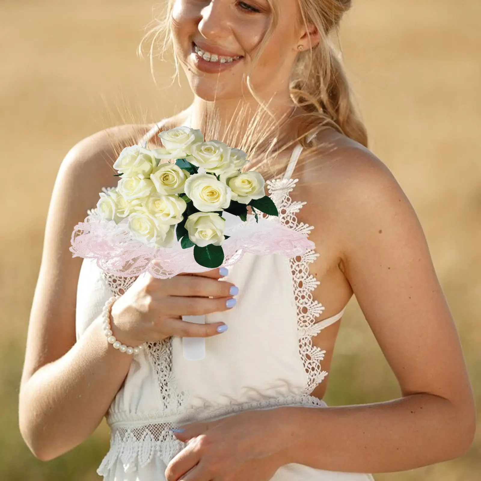 

Держатель для свадебного букета из пенопласта, ручка для цветов, для невесты, для самостоятельной сборки цветочных композиций, многоразовые принадлежности для свадебных букетов