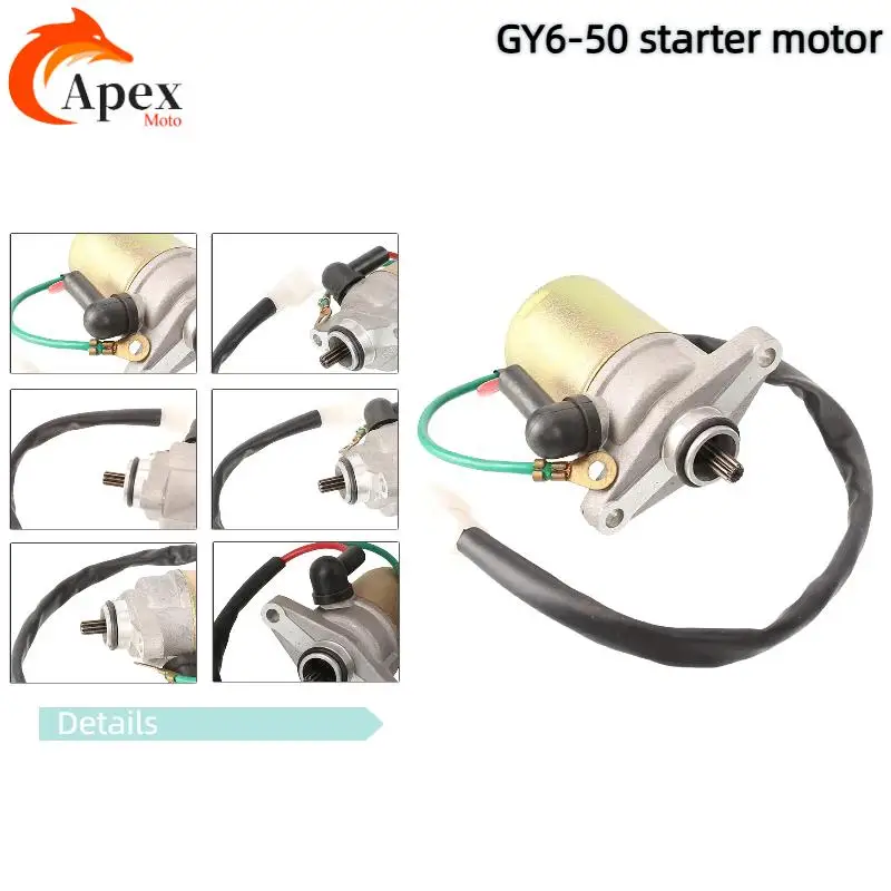 

Reliable Electric Starter Motor for Motorcycle GY6 50cc 80cc Scooter Bike Engine Replacement
