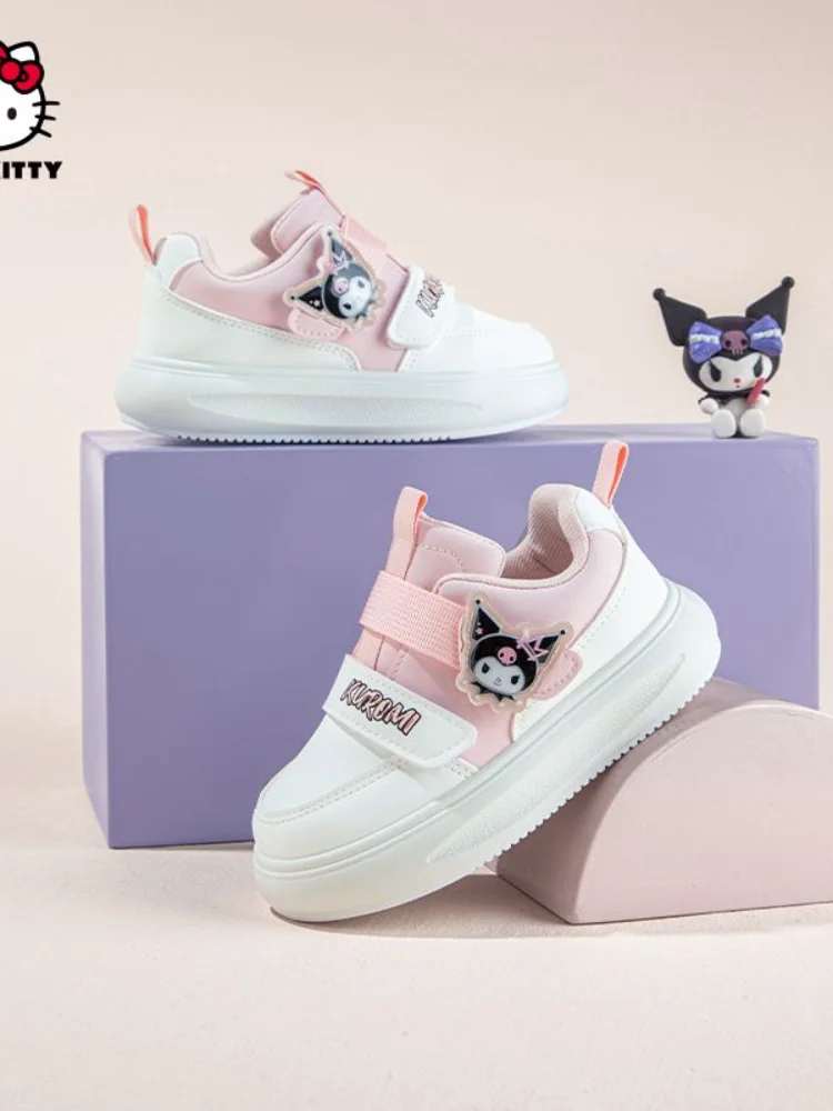 حار سانريو فتاة كورومي Kawaii موضة أحذية رياضية خفيفة الوزن طالب الربيع والخريف مواسم أنيمي الكرتون الطفل حذاء كاجوال