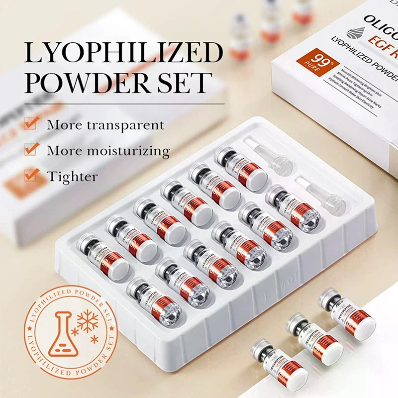 BIOAOUA Oligopeptide Face Skin Repair Freeze-dried Powder Set Sensitive Skin Moisturizing And Smoothing Hyaluronic Acid Essence