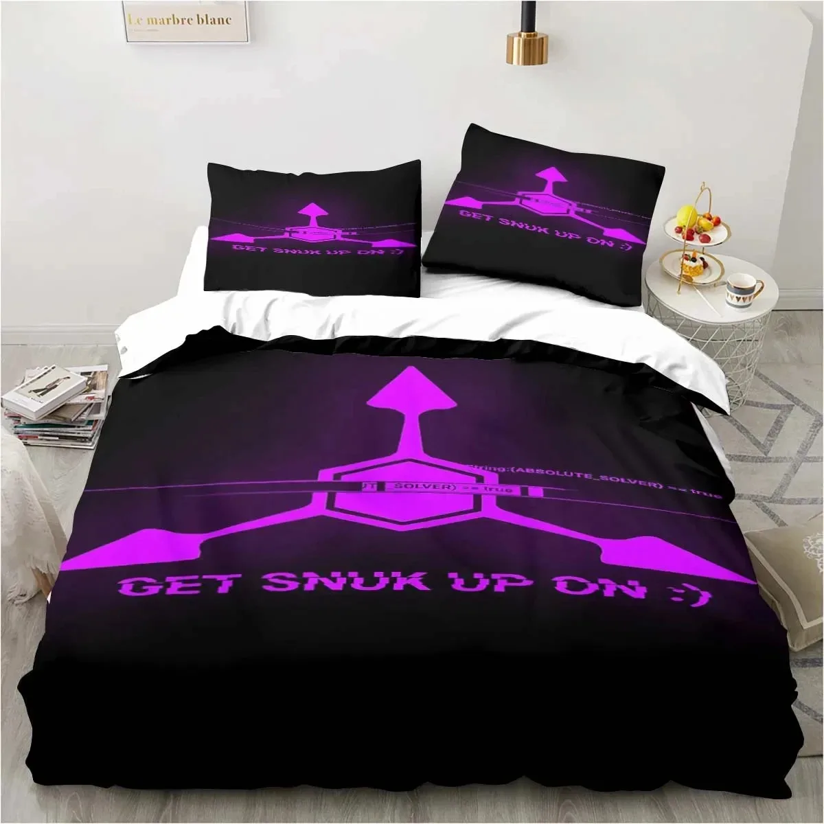 3D Print Cartoon Murder Drones Bedding Set Double Twin King Duvet Cover Comforter Pillowcase Boys Girls Adults Bedroom