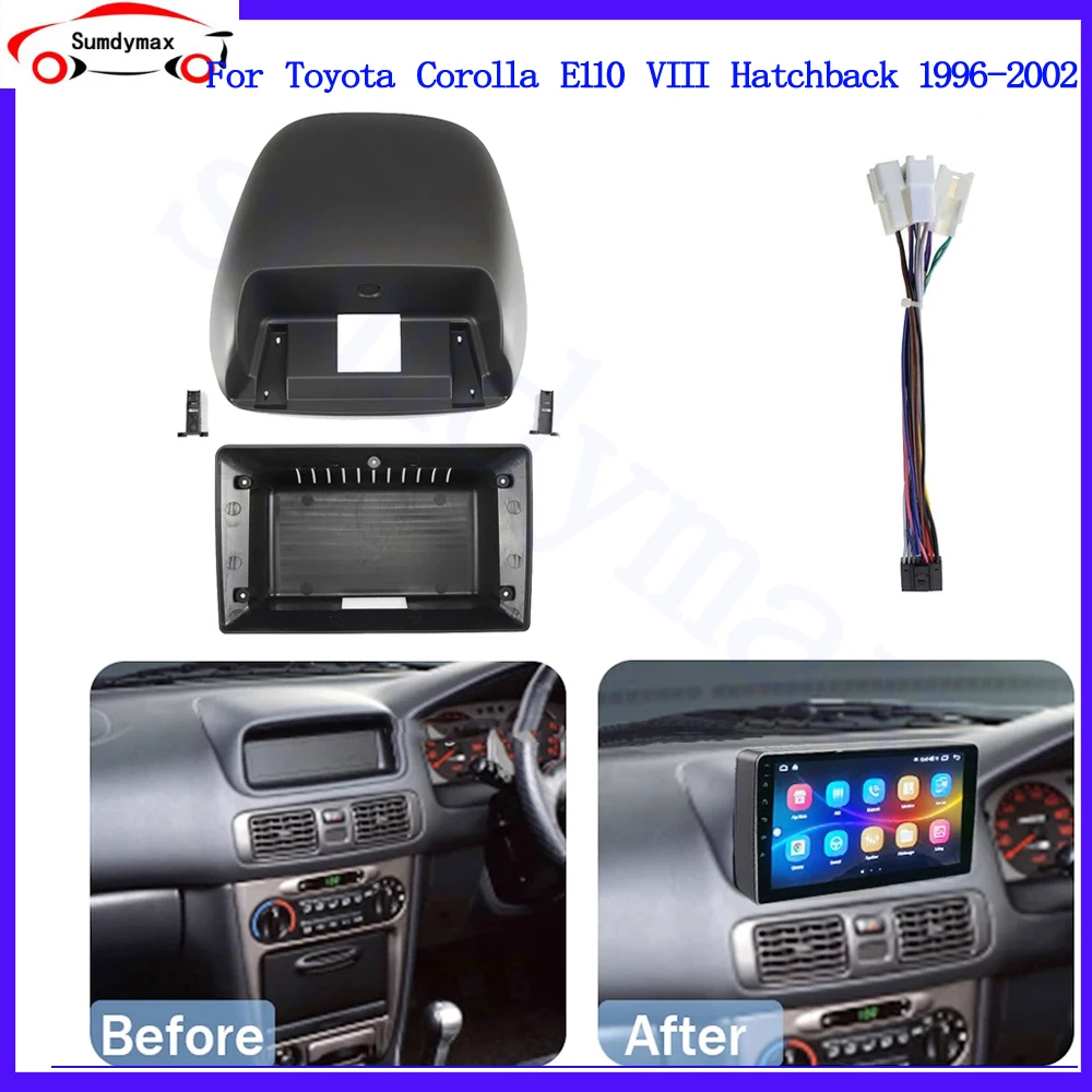 

9inch Car Radio Frame Kit For Toyota Corolla E110 VIII Hatchback 1995 -2002 car panel Auto Stereo Head Unit Dash Panel Fascia