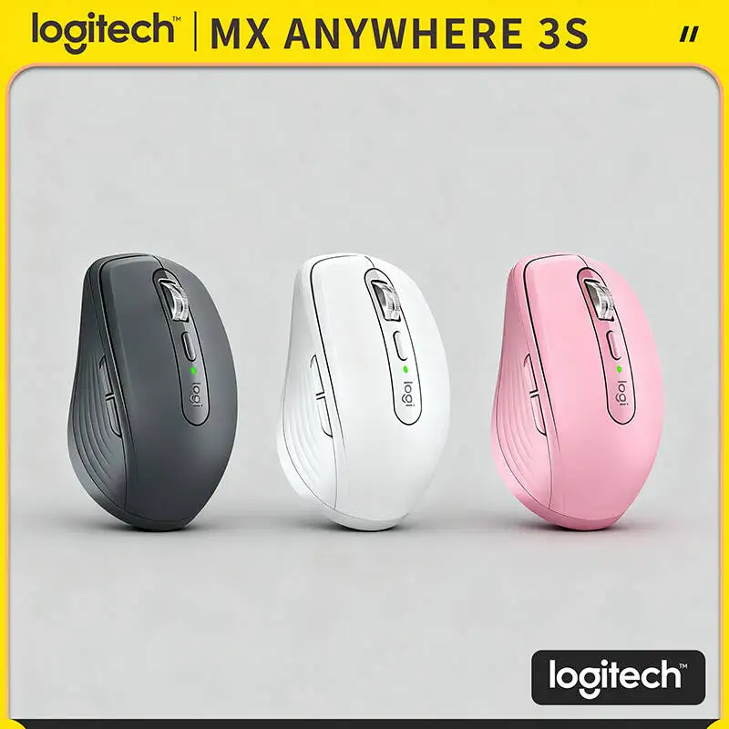 

Компактная мышь Logitech MX Anywhere 3S, эргономичный дизайн, перезаряжаемая, с быстрым прокруткой для портативных ПК Mac