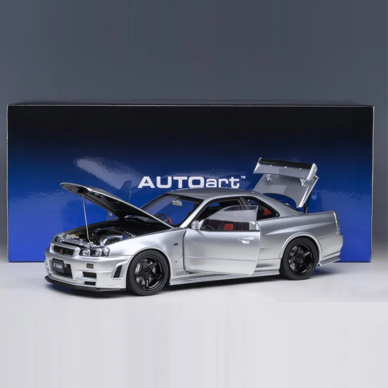 Autoart 1:18 Skyline R34 V-spec II Z-TUNE  JDM Limited Edition Alloy Metal Static Car Model Toy Gift