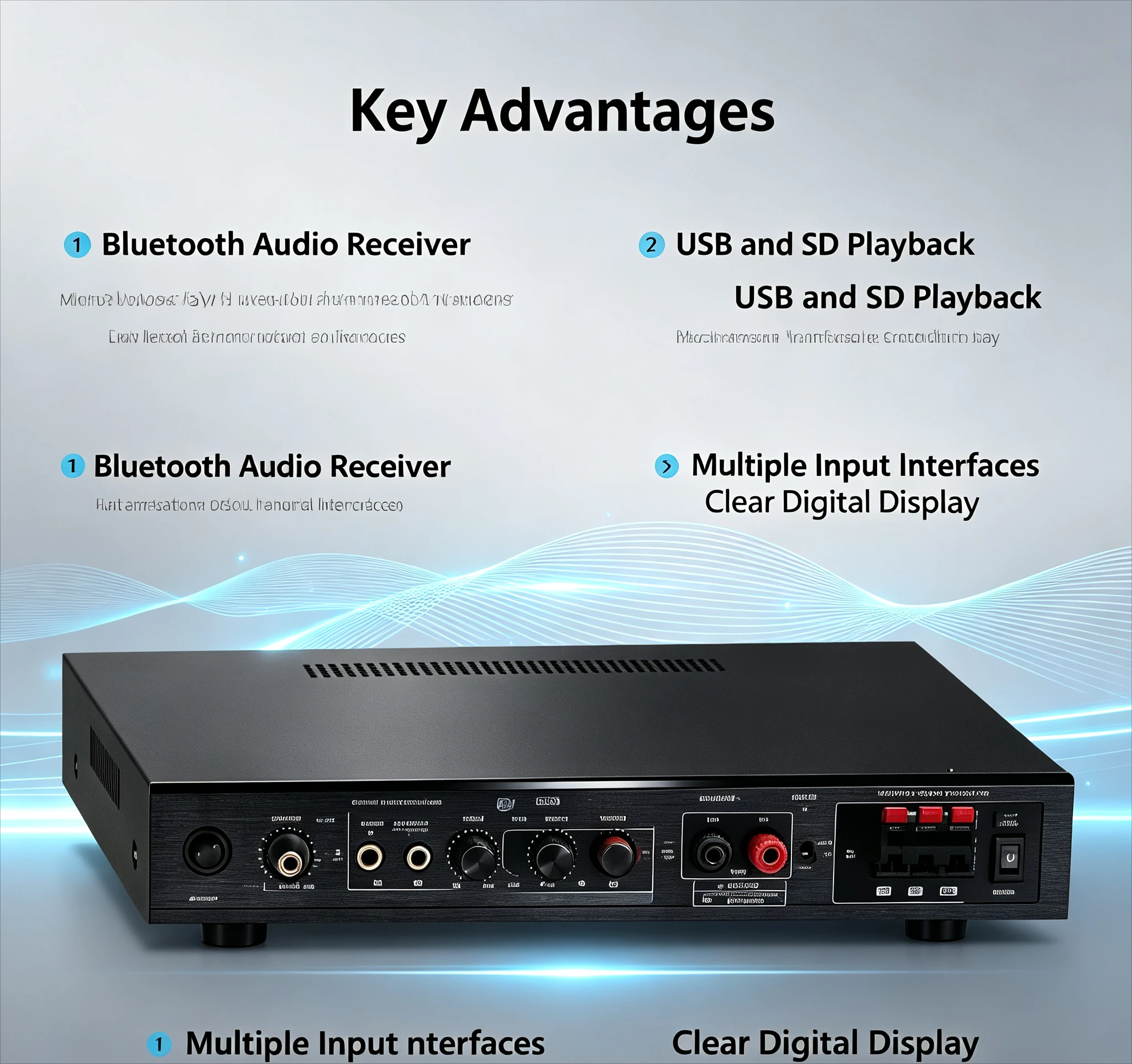5.1-Kanal Hochleistungs-Blueto – Outdoor Power Amplifier Bewertung und Preis