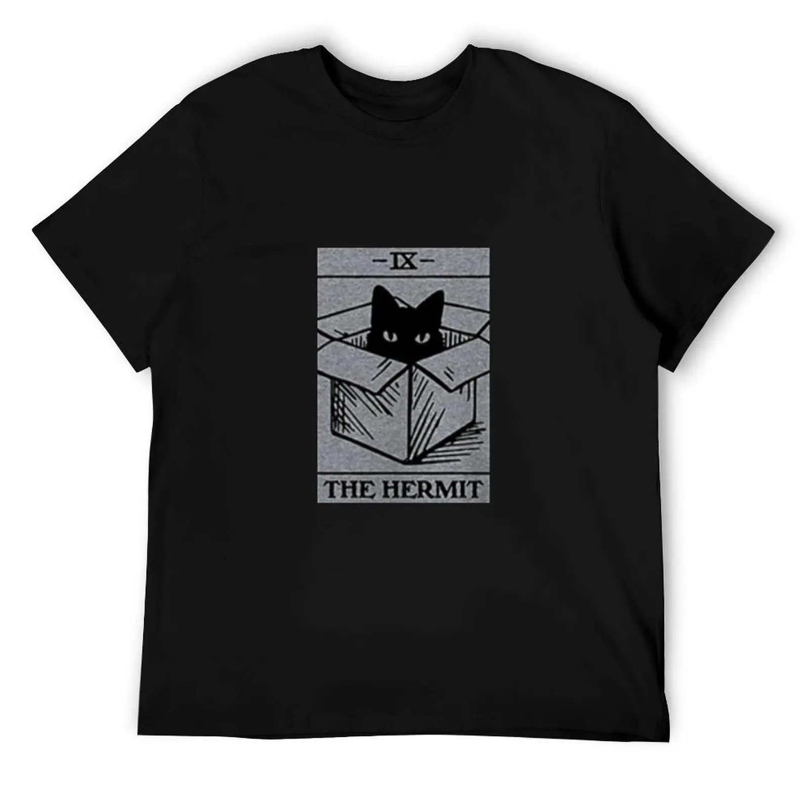 

The (Cat) Hermit Tarot T-Shirt graphic t shirts for man t shirts for man pack cotton T-Shirt