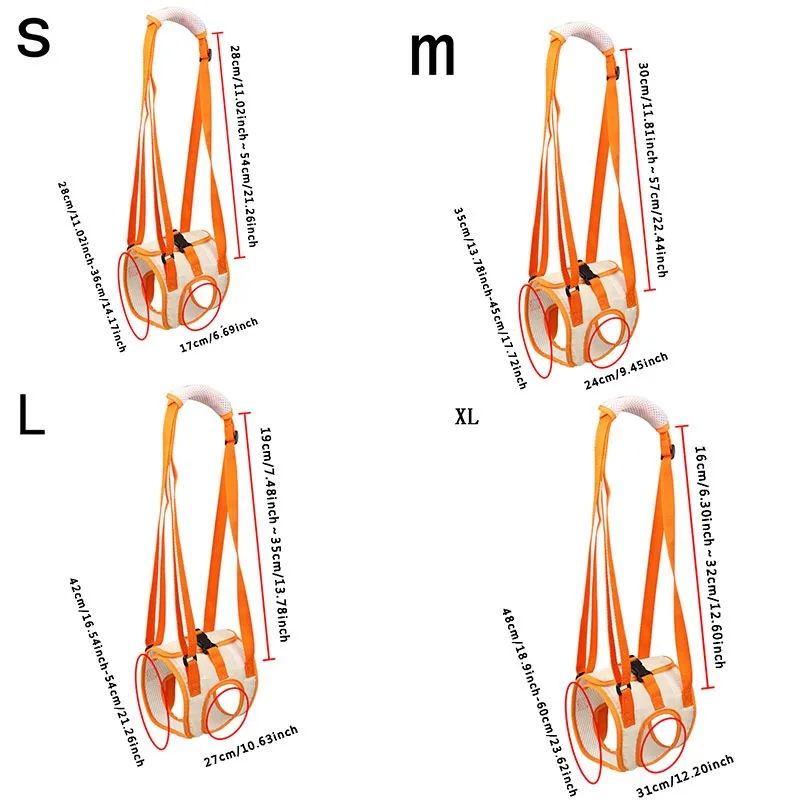 Pet Dog Hind Leg Auxiliary Belt Postoperative Rehabilitation Belt For Recovery Disability Leg Brace Help Walking Harness