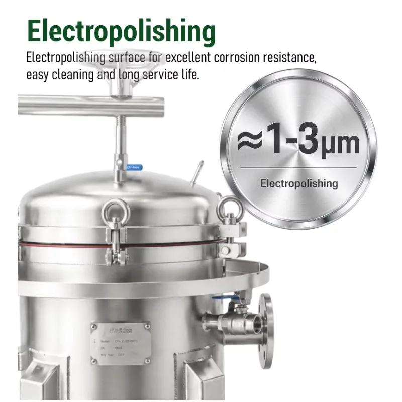 New 2-Bag Stainless Steel Bag Filter Housing Leak-Proof Drip Tray 0.2um Precision 150 Psi For Epoxy Resin Adhesive Filtration