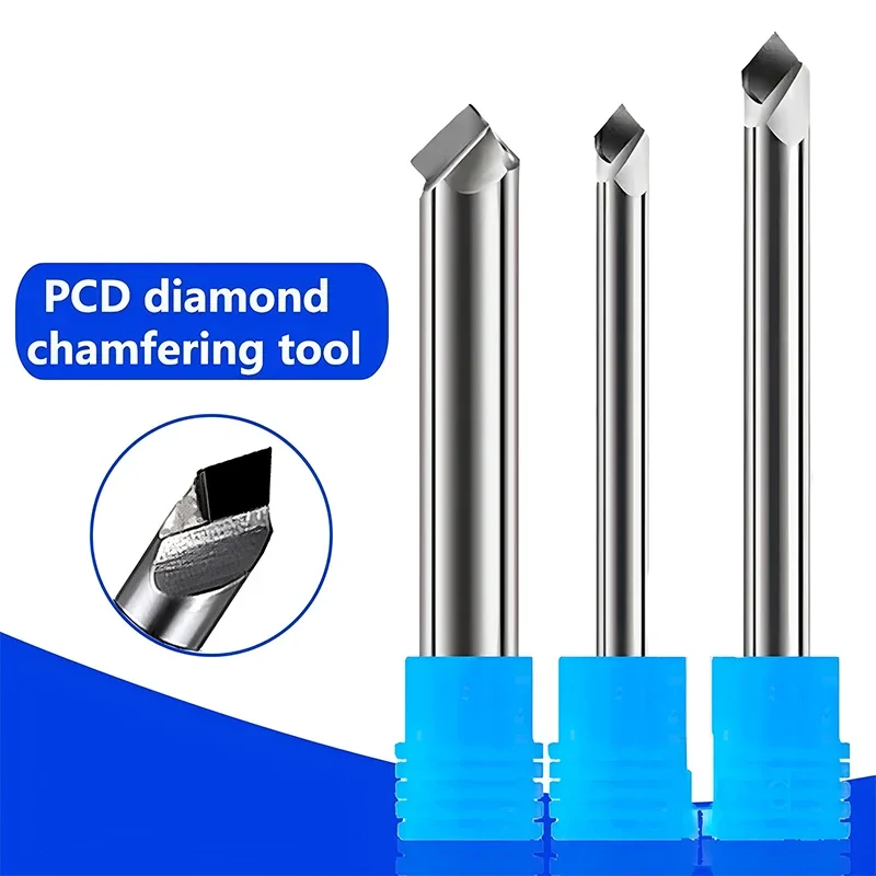 

PCD Diamond Chamfer Milling Cutter 90 Degree Machining Tool New Material CNC Carbide Countersink Engraving Bits Router Bit