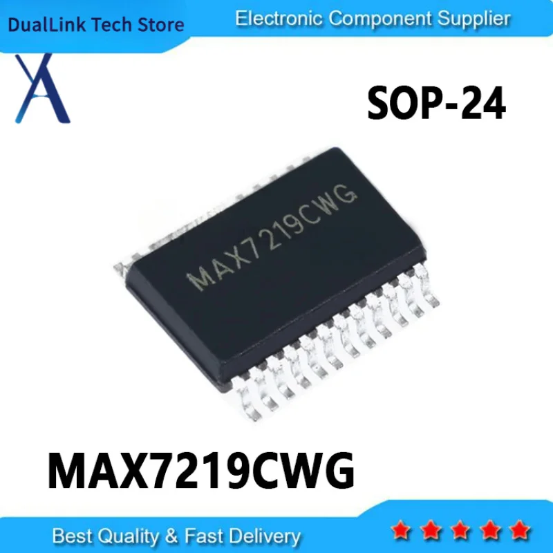 

10PCS MAX7219CWG MAX7219 SOP-24