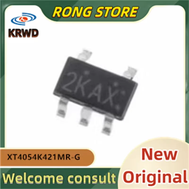 (25PCS)  2KAX  New and Original Chip IC XT4054K421MR-G XT4054K421MR XT4054K421 SOT23-5L