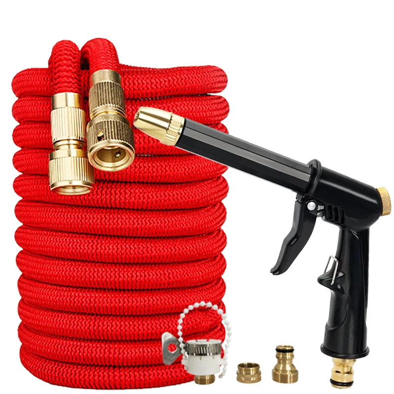 2026 Garden Flexible Flexible Hose, High-Pressure Adjustable Spray Water Gun, Multi-Mode, Garden Hose, Car Washing Tools