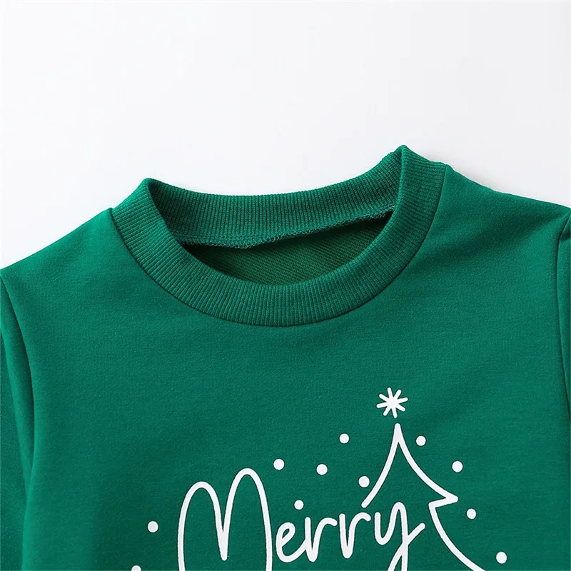 

Merry Christmas Toddler Sweatshirts for Girl Long Sleeve Crewneck Blouses