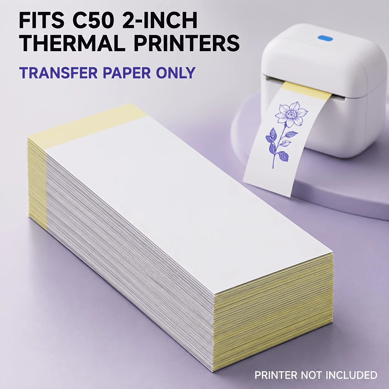 Blue Pink Thermal Tattoo Transfer Paper 130x50mm Stencil Sheet Compatible for Portable Thermal Printer Body Art Tool