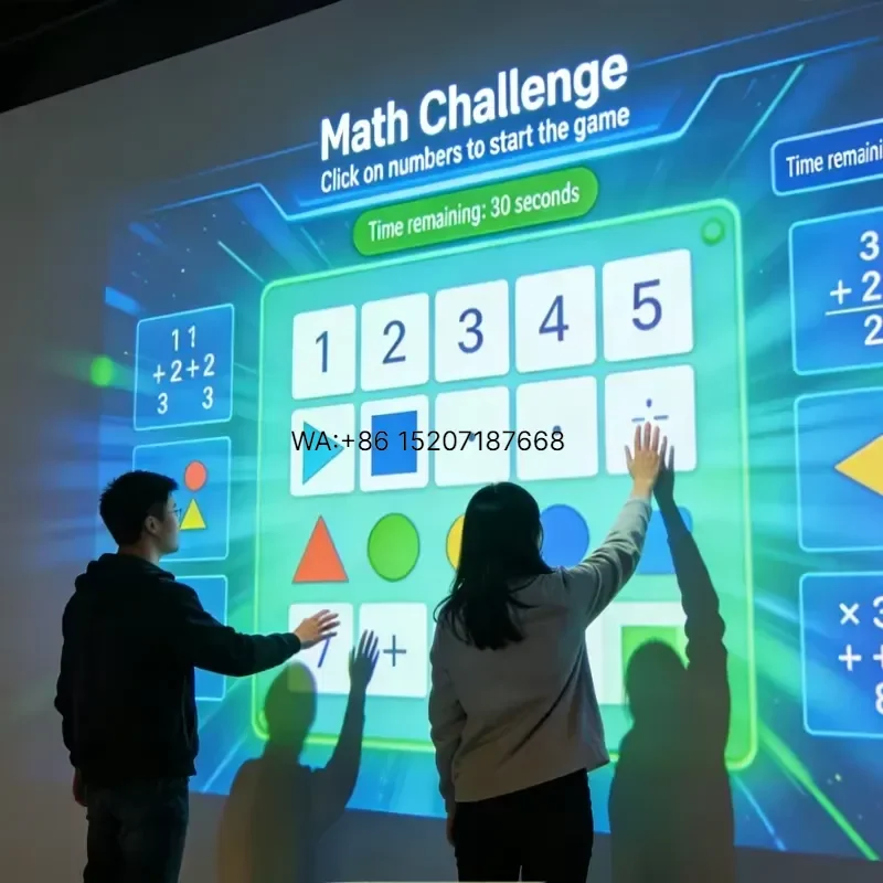 Wmwmnu for Educational Projector Games for Children Immersive Projection Touch Interactive Learning Study and Motivation