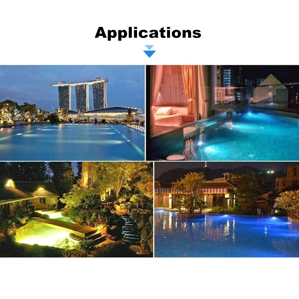 

Водонепроницаемый светодиодный светильник для бассейна 12/24В, подводный светильник для наружного освещения, лампа для фонтанов, светильник для садового пруда