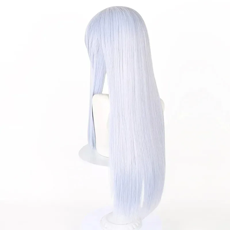 2025 11 مشروع Sekai Yoizaki Kanade تأثيري الاصطناعية رمادي أزرق طويل مستقيم أنيمي Coser لطيف فتاة شعر مستعار عالي الجودة #4