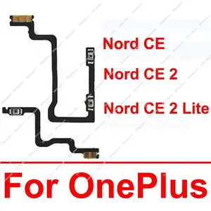 Bilashmart Power Volume Flex Cable OnePlus 1+ Nord CE Nord CE 2 Nord CE2 Lite 5G On OFF Power Volume Side Button Flex Ribbon Parts