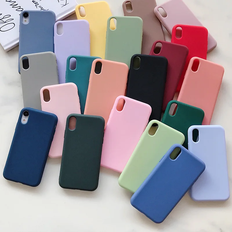 Fashion Silicon Phone Cases for iPhone 7 8 11 12 13 14 Pro Max Soft Back Phone Cover for iPhone X XR XS Max 6 6s Plus Se 2020