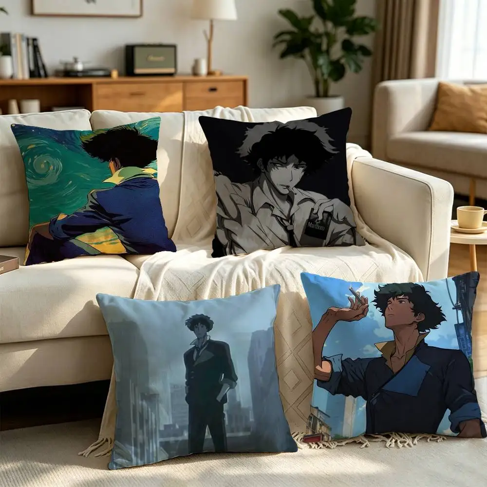 

Cowboy Bebop Spike Spiegel Pillow cover Simple solid color design Surprise For Multiple Bedroom Styles.
