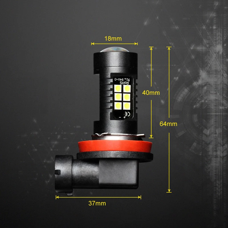 2Pcs Canbus H8 LED Fog Light Bulb for VW Polo Mk5 Gti Hatch 6R 6C 61 2009 2010 2011 2012 2013 2014 2015-2017 LED Headlight Lamps view 4